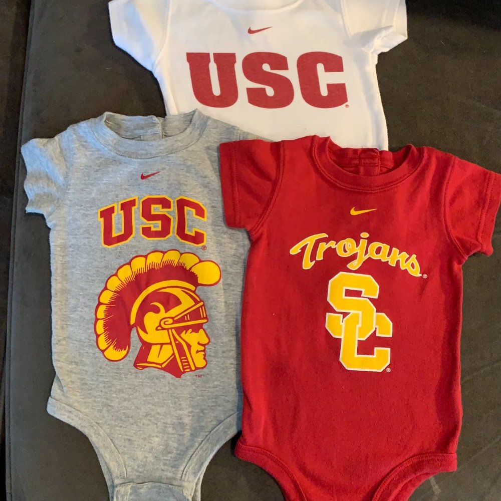 NIKE Authentic USC Trojans Onesies - 6/9 m